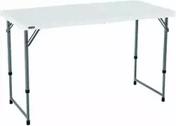 1 Table pliante rglable en hauteur CampLand en aluminium petite