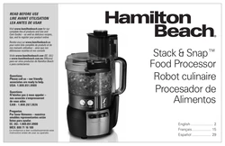 2 Robot culinaire Hamilton Beach 70730 de 10 tasses