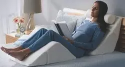 4 Oreiller compens XtraComfort Bed  Systme de coussin inclinable en mousse  mmoire de forme pliable pour le dos et les jambes
