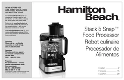 8 Robot culinaire Hamilton Beach 70725A