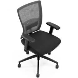 VIVA OFFICE Chaise PC pivotante ergonomique en cuir reconstitué
