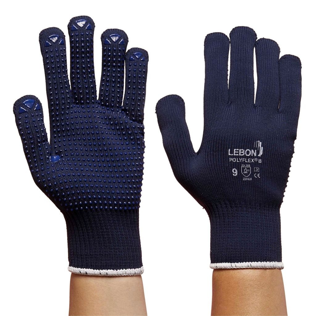 12 x paires de noir en nylon pu gants de travail sécurité grip constructeurs mécanique jardinage